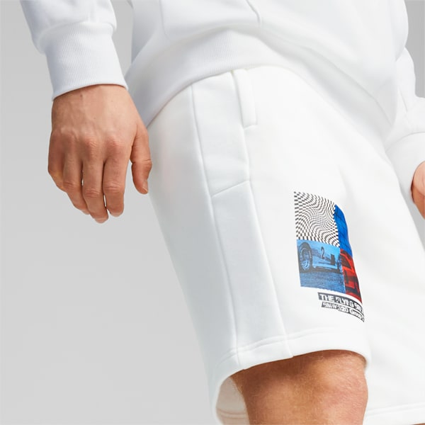 BMW M Motorsport Graphic 10" Men's Shorts, PUMA White, extralarge-IND